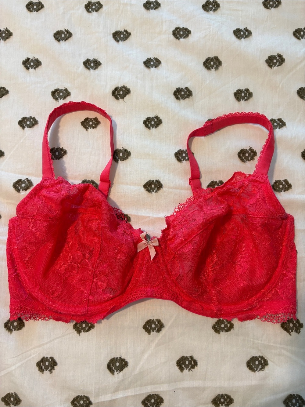 Victoria's Secret Lace Underwire Bra with Bow Detail
